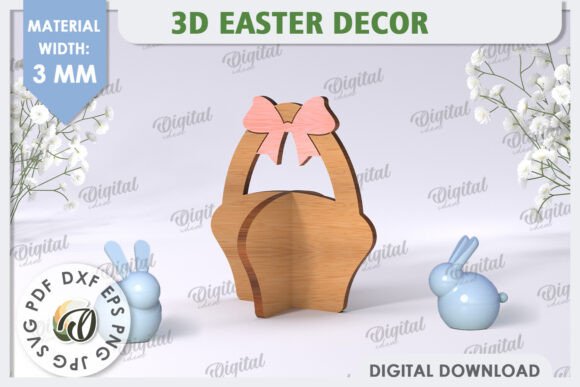 3D Easter Basket Laser Cut: Home Decor Inspiration