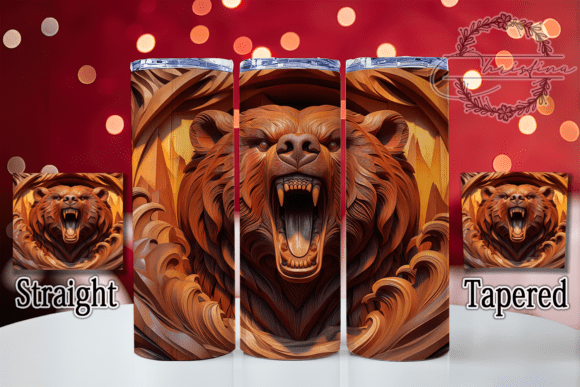 3D Woodsy Bear Hunting Tumbler