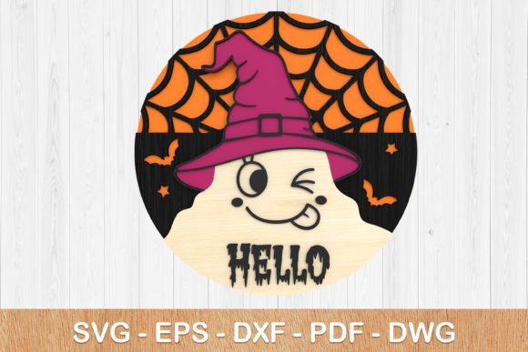 Halloween Ghost Sign 3D Svg: Spooky Creative Designs