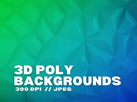 Transform Your Designs with Modern 3D Poly Backgrounds